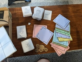 boardgame cardboard prototype
